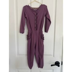 Ruffle Butts 4T Purple One Piece Romper Outfit Jumper